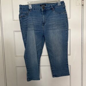 d. jeans Blue Cropped Capri Jeans Size 14